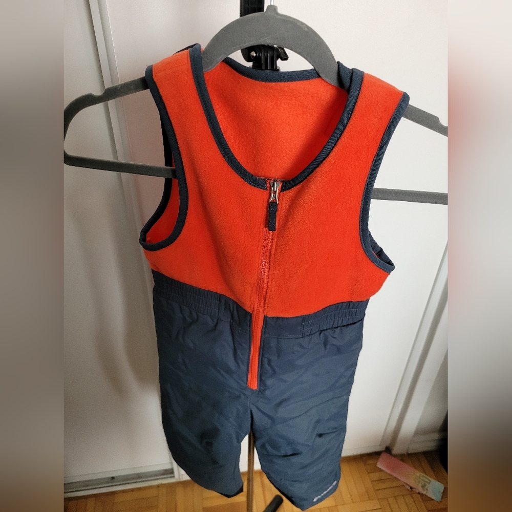 Orange and Black Baby Overalls for babies